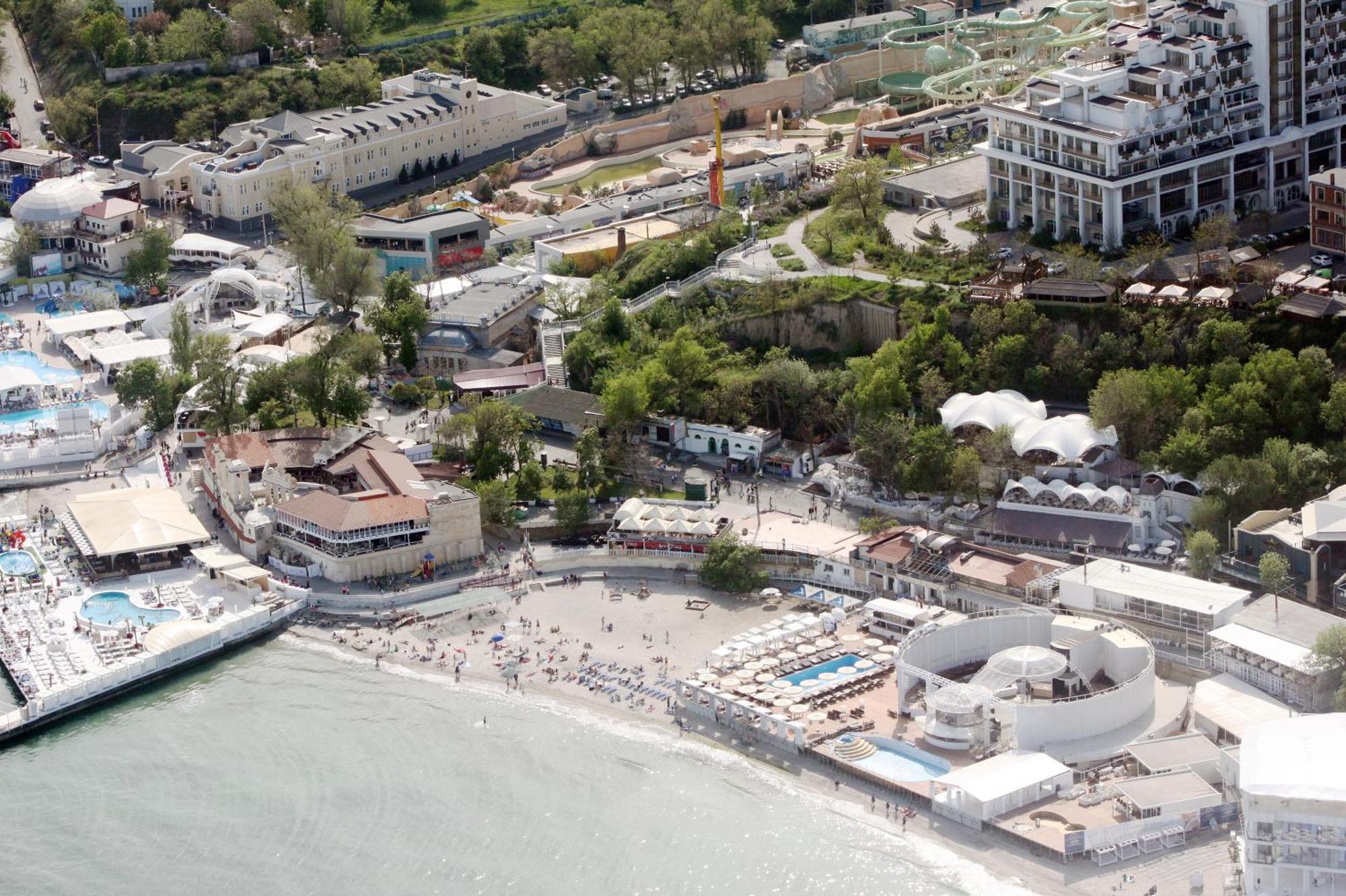 Аркадия Студия С Балконом Частичный Вид Моря Первая Линия От Моря Odesa Exterior photo
